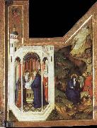 BROEDERLAM, Melchior Annunciation and Visitation Spain oil painting artist